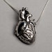 Original Silver Anatomical Heart Locket- 28 inch chain