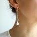 Fine Silver Rain Drops Earrings - Sterling Silver Wire