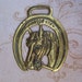 Vintage Horse Brass ... Horse Head, Horseshoe, Windsor Grey ... solid brass medallion