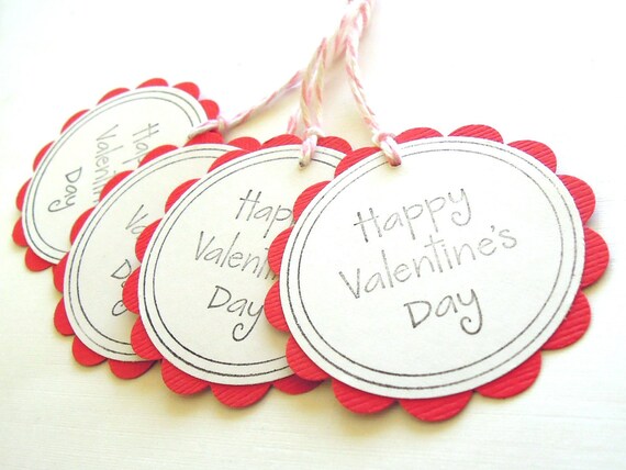 Free printable valentine's day cards and tags Happy Valentine's Day Gift Tags Set of 4 Tags