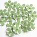 Teeny Tiny Pistachio Green and White Flowers - Set of 20 Wedding Flowers