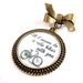 Bicycle Brooch - Bike Brooch - All I Wanna Do Is Ride Bikes With You - Bike Jewelry - Romantic Brooch - Retro Jewelry