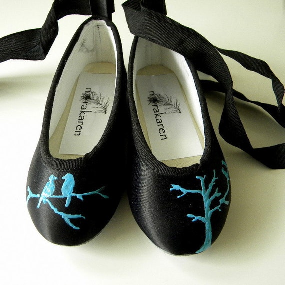 tiffany blue ballet flats