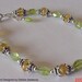 Genuine Citrine and Peridot Sterling and Bali Silver Bracelet