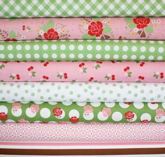 Sew Cherry Fabric by Lori Holt for Riley Blake Fat Quarter