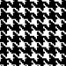Designer Houndstooth Fabric by Free Spirit, Mini Houndstooth in Black/White-1 Yard