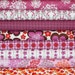 ORGANIC Pick a Bunch fabric by Nancy Mims for Robert Kaufman, 1/2 Yard Bundle- 8 total