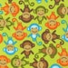 NEW Urban Zoologie and Remix Fabric by Ann Kelle for Robert Kaufman, Monkeys in Bermuda-Fat Quarter