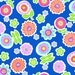 CLEARANCE SALE Flannel Greenhouse quilt fabric by Erin McMorris for Free spirit, Flannel Backyard in Royal-1 Yard or by the yard