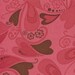 SALE Valentines Chemistry fabric bundle by Cosmo Cricket for Moda, Falling For You in Lipstick Red-Fat Quarter