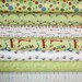 Scoot Fabric by Deena Design for Riley Blake- Green 1/2 Yard Bundle, 7 total