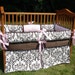 Custom Damask with Accent YOUR CHOICE To Customize Boutique Crib Nursery Bedding Set