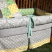 Custom Grey with Teal and Yellow Accent 4-Piece Complete Boutique Crib Nursery Bedding Set GENDER NEUTRAL