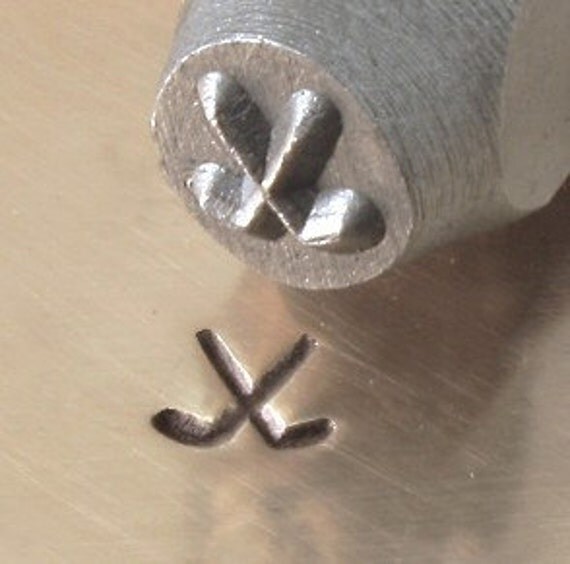 Design Stamp GOLF CLUBS 6mm stamped image by ImpressArt