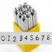 NEWSPRINT - Steel number stamps - Typewriter font - 1/8" (3MM) size - includes how to stamp metal tutorial