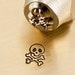 Design Stamp - SKULL and BONES - 6mm stamped image by ImpressArt - includes How to Stamp Metal tutorial