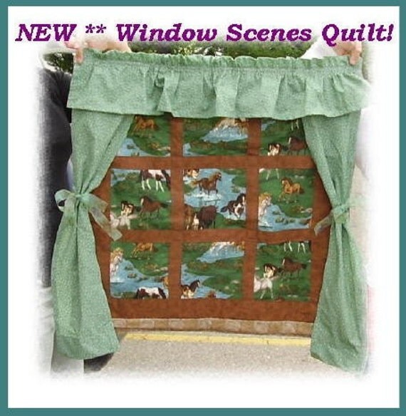 Handmade Customized Window Scenes Wall Quilt