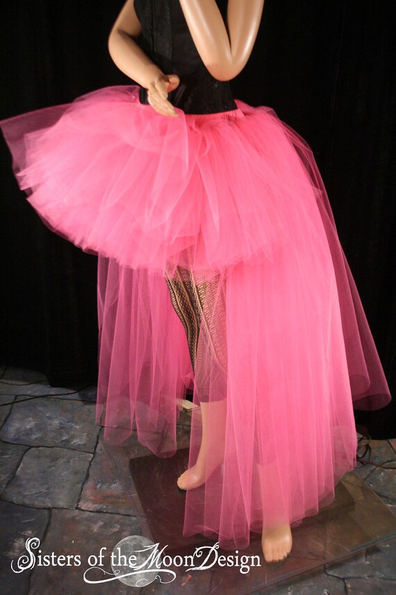 Tutu Skirt Hot Pink Wedding Formal Extra Poofy Trail Adult 