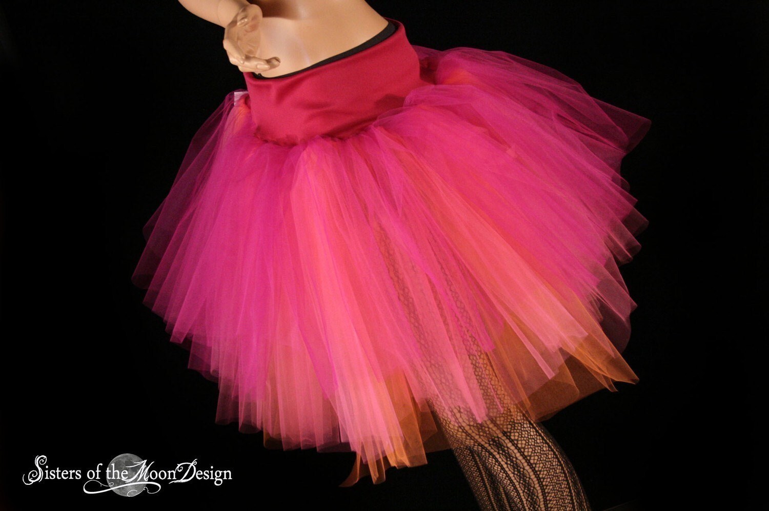 Black Sheer Tutu Petticoat Skirt main image 1