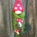 Ornament - Toadstool Baby - Waldorf Inspired Needle Felted Soft Sculpture - gnome tree ornament