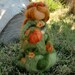 Wool Doll - Pumpkin Fairy Maiden - Made to order - Waldorf inspired needle felted autumn by Rebecca Varon