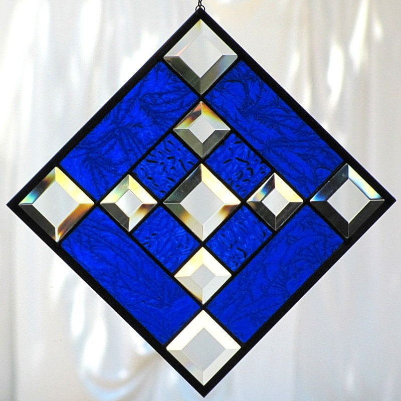 cobalt blue stained glass