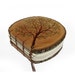 Branch of Life - Rustic Round Natural Bark Bradford Pear Log Slice Wooden Journal by Tanja Sova