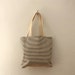 Striped cotton tote