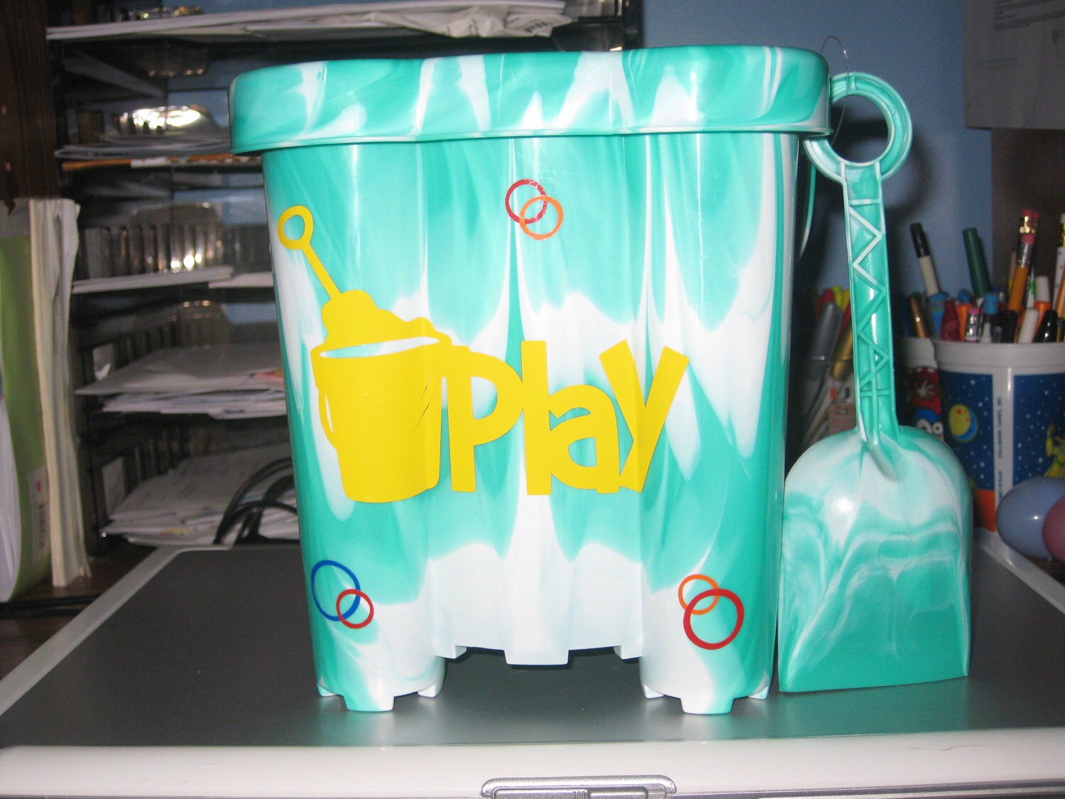 Personalized Sandcastle bucket/Easter Bucket