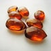 12-14mm Madeira Citrine Faceted Briolette Parcel of Seven Item No. 8189