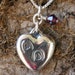 Horse Memorial Necklace - Hoofprints on my Heart