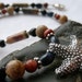 Sterling Silver Starfish with Jasper, Onyx, Goldstone,and Dumortierite