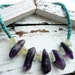 Handcrafted Artisan Warrior Huntress Amethyst Jade Citrine Turquoise Sterling Silver OOAK Bohemian Tribal Southwestern Necklace