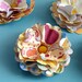 Paper Flowers Yellow Rosettes Yellow Roses