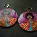 Retro Afro Wood Earrings