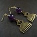 Duafe Beauty African Amethyst Earrings