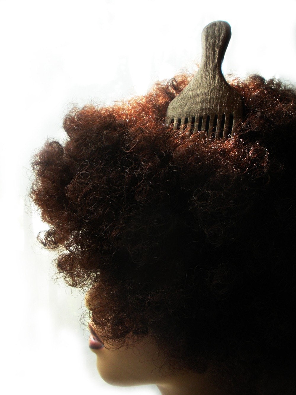 Afro Glo Wood Hair Pick