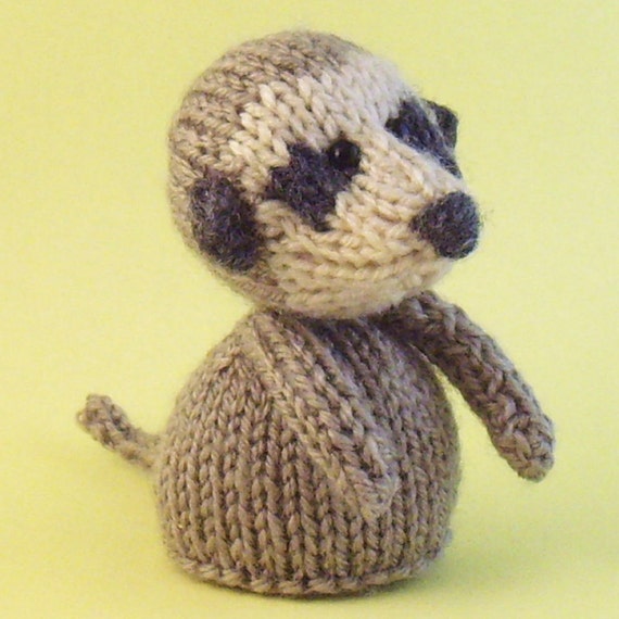 Meerkat Toy Knitting Pattern (PDF) from Jellybum on Etsy Studio