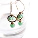 Hoop Earrings in Turquoise with Glass Beads - Shy