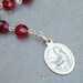 Ruby Czech Glass St. Dominic Niner Chaplet