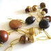 Ecowood necklace wooden jewelry brown bead necklace by Vitrine