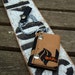 Chain wallet made from reclaimed tennis covers , bike inner tube and a dog choker