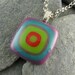 Colorful Fused Glass Pendant