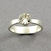White Topaz Solitaire Ring Size 7