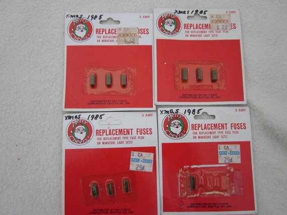4 packages vintage replacement christmas lights fuses 4 packages vintage replacement christmas lights fuses
