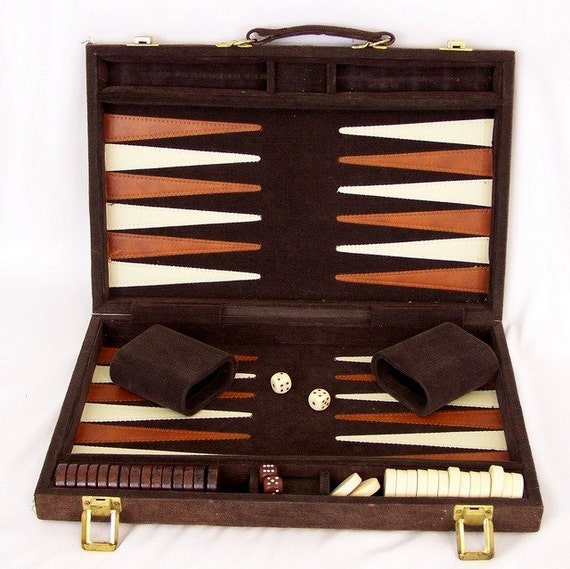 Corduroy Backgammon Travel Set