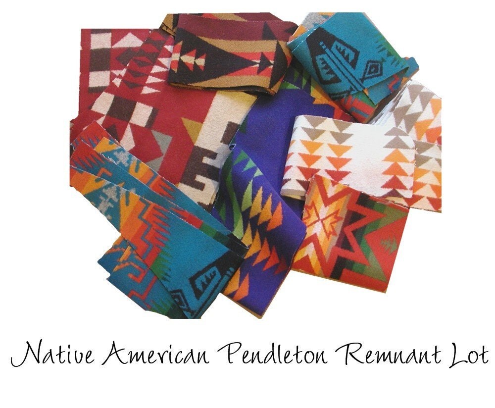 Native American Pendleton Blanket Remnants