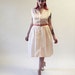 60s Shirtwaist Dress - Orange Sicle Plaid Sleeveless with Belt - Medium