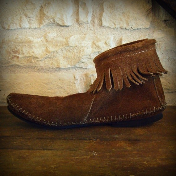 vintage leather moccasins