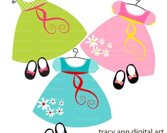 Baby Doll Dress Clip Art by TracyAnnDigitalArt on Etsy